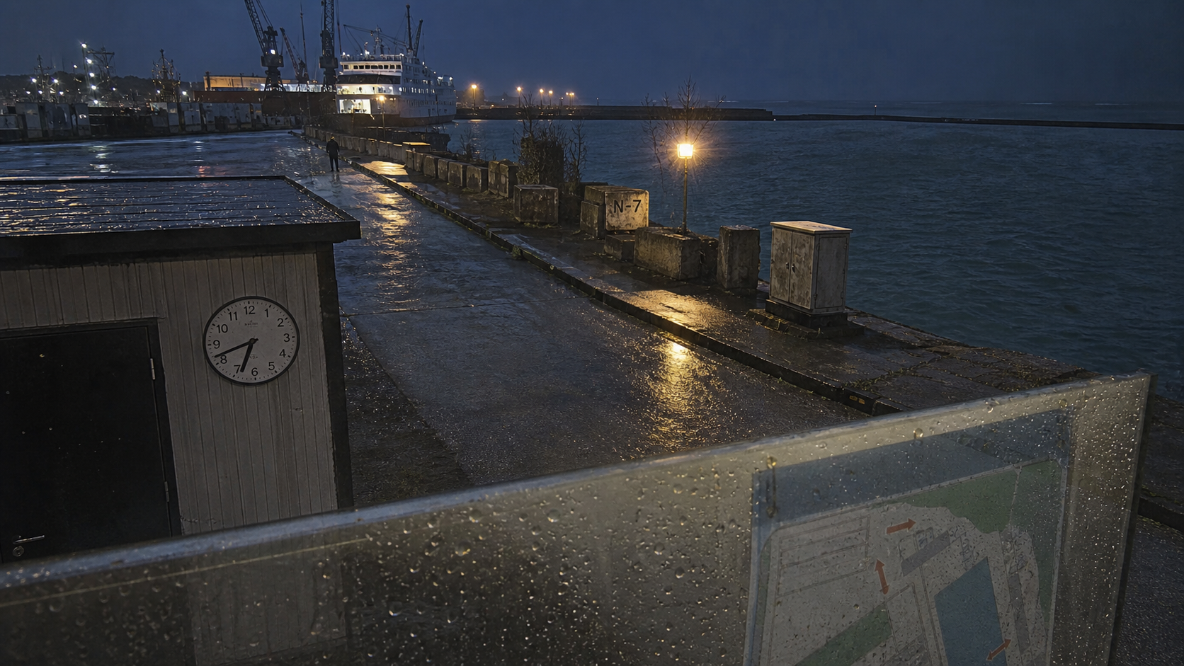 Operation Glass Harbor kurgusal North Pier kanıt karesi